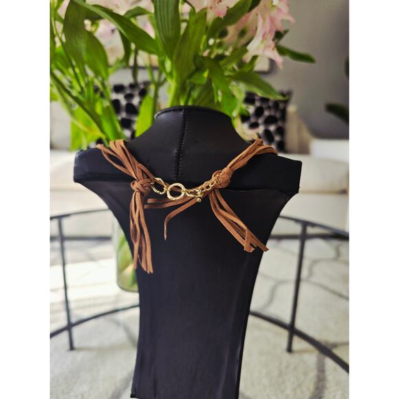 Bansri Brown Crystal Necklace New - Picture 4 of 4